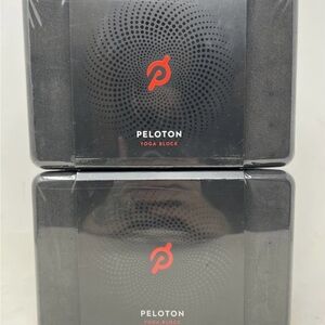 Peloton Black Yoga Blocks with Red Logo - Pair